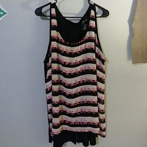 Felix the cat striped sleeveless top